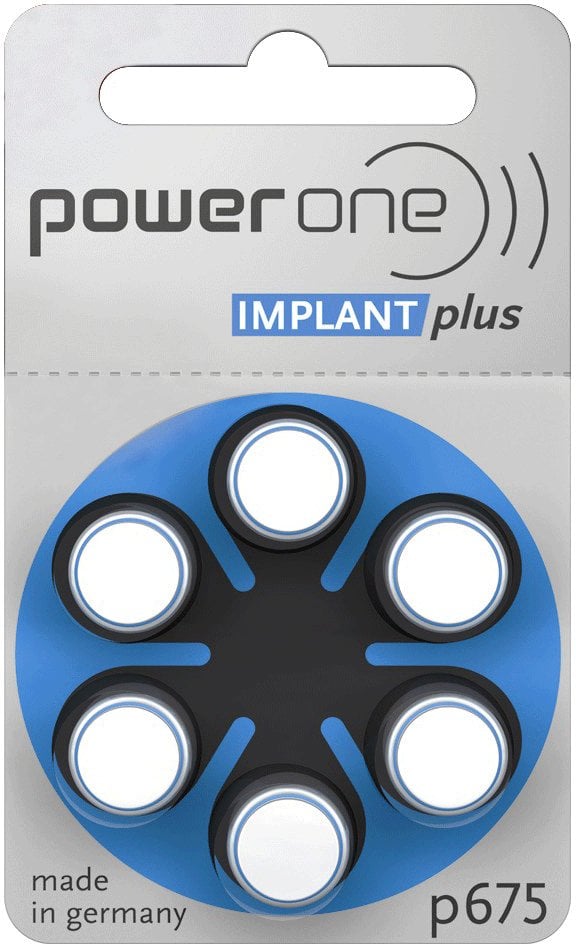BATERIA DO AP. SŁUCH. IMPLANT PLUS POWER ONE VARTA 675 6szt./bl