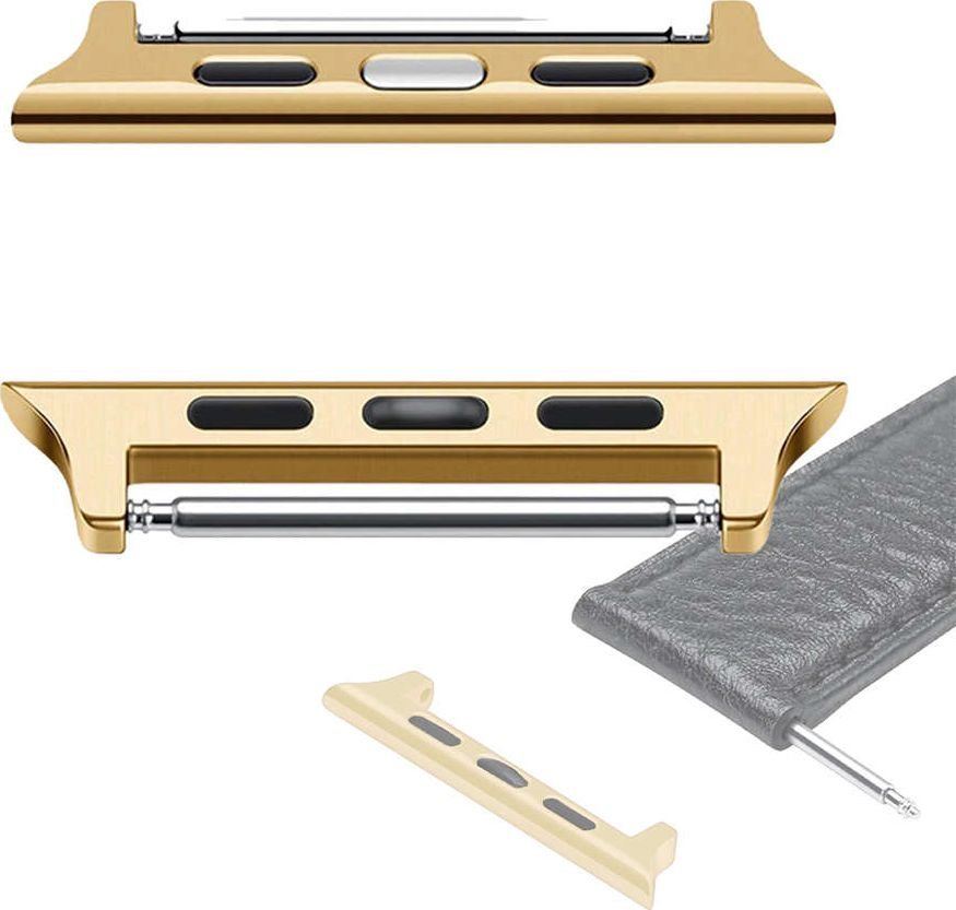Alogy Alogy Adapter zapięcie do paska do Apple Watch 42/44/45mm Złoty uniwersalny