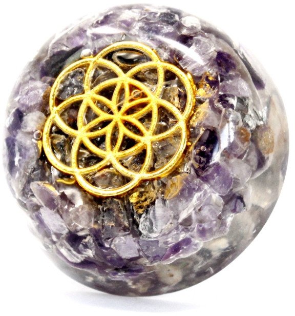 Orgonit na biurko - Kopuła Ametyst