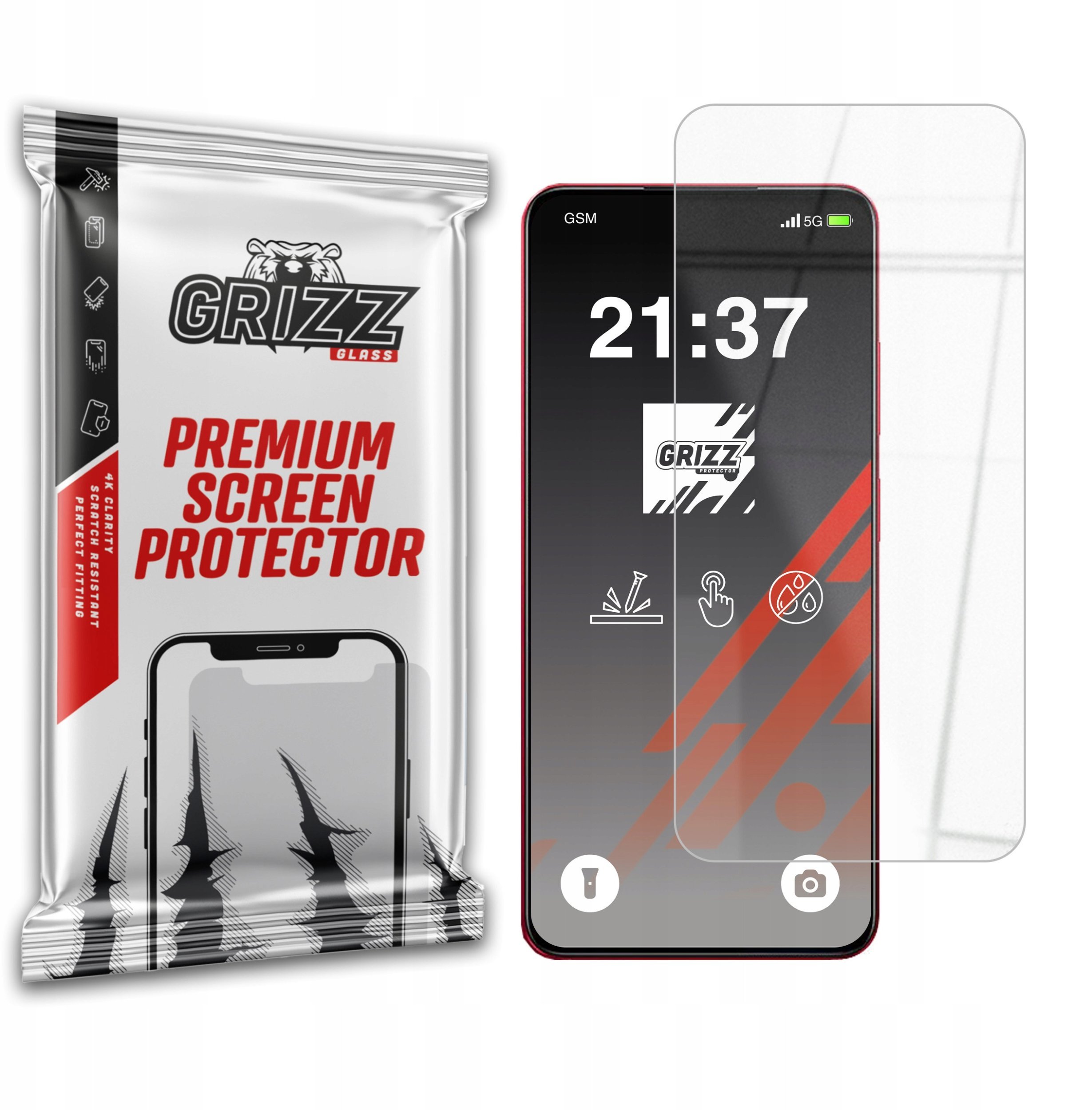 Szkło hybrydowe GrizzGlass HybridGlass do Realme V60 Pro