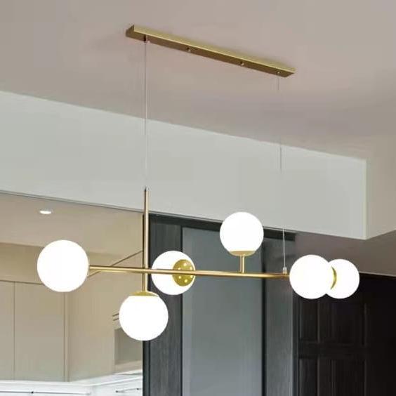 Lampa wisząca Copel Modernistyczna lampa wisząca CGDEZ Copel szklane molekuły białe