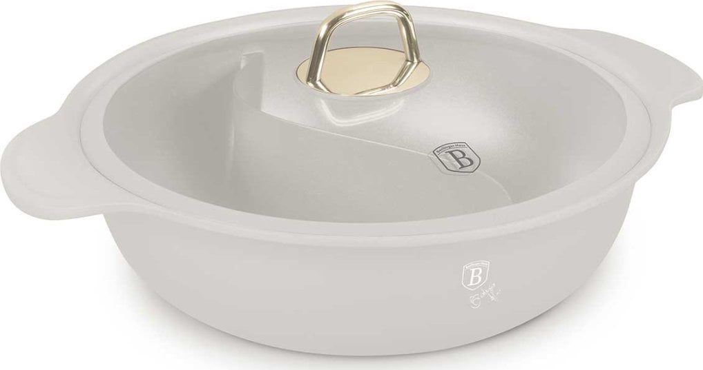 GARNEK TYTANOWY HOT POT Z POKRYWĄ 30cm BERLINGER HAUS BH-8628 SAHARA