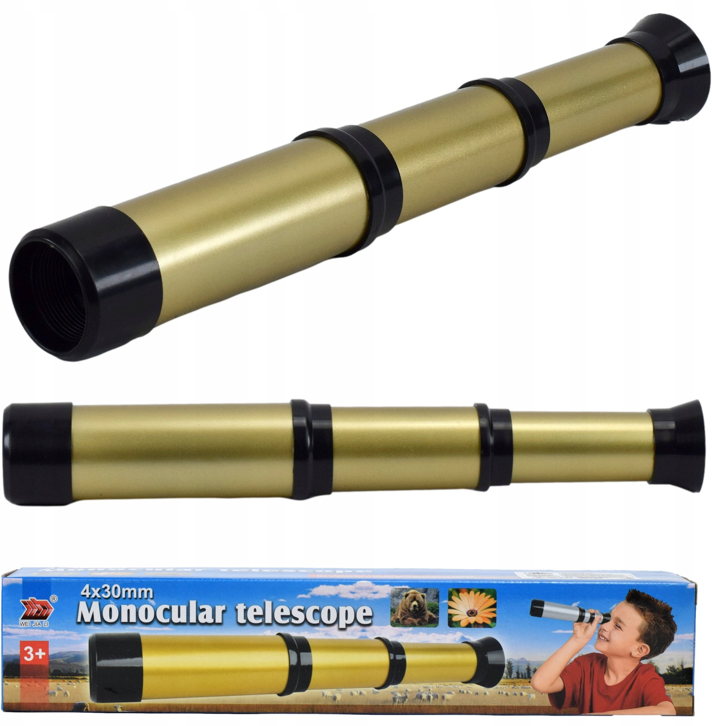 LUNETA DLA DZIECI MONOCULAR TELESKOP OBIEKTYW PIRACKI TELESKOP ZABAWKA