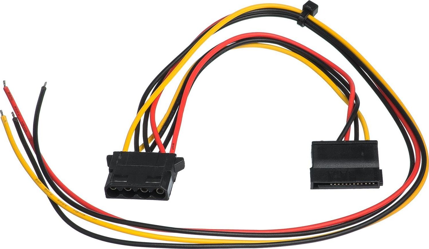 Akyga Molex - SATA, 0.4m, Wielokolorowy (AK-SC-23)