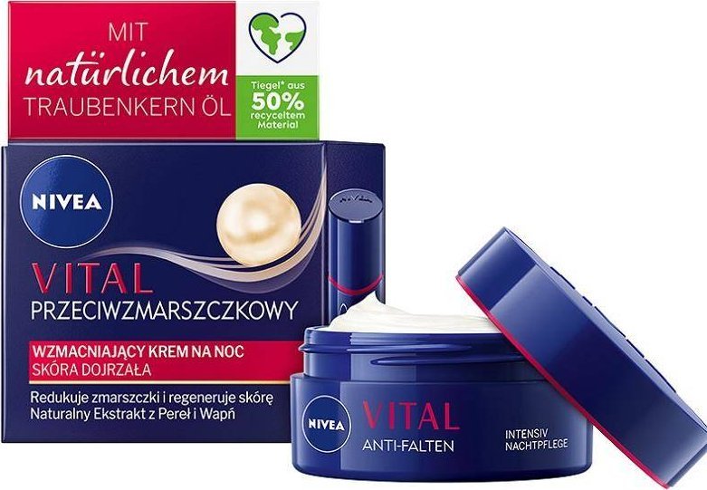Nivea Vital Przeciwzmarszczkowy regenerujący krem na noc 50ml