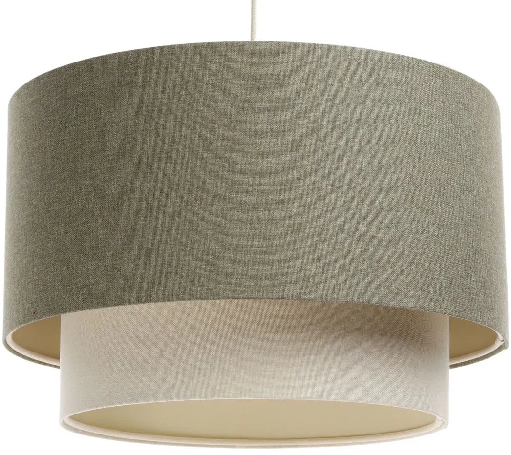 Lampa wisząca ERUTAN DOUBLE 60 zielona/kremowa BPS KONCEPT