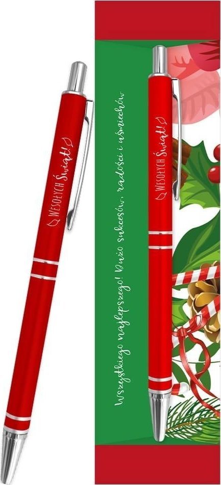 Długopis świąteczny z napisem Wesołych Świąt