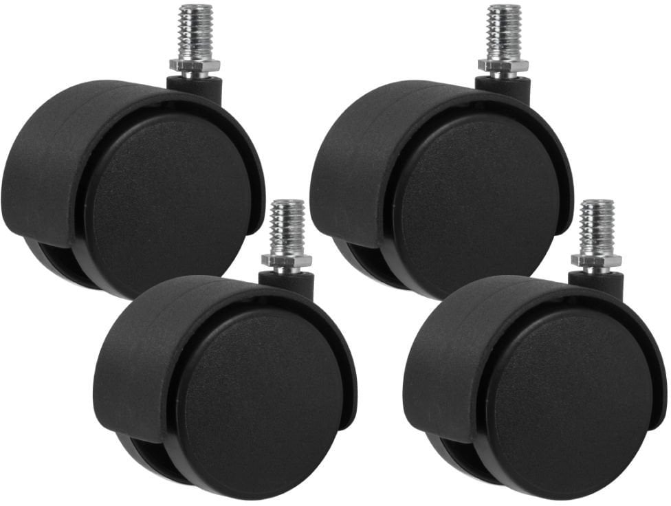 Zestaw kółek plastikowych na gwint 8' 4 sztuki