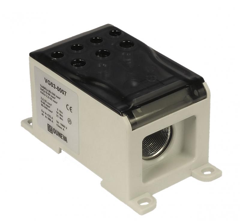 Simet Blok rozdzielczy CU 1-potencjałowy 380A szary - 89800002