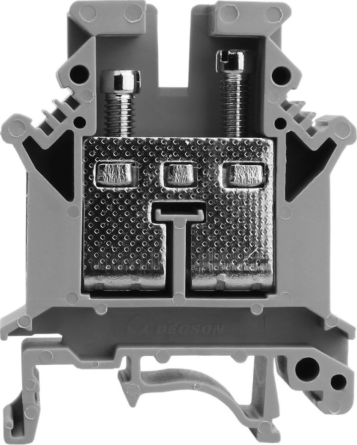 Degson Złączka szynowa przelotowa szara śrubowa 16mm2 1P VDE UL