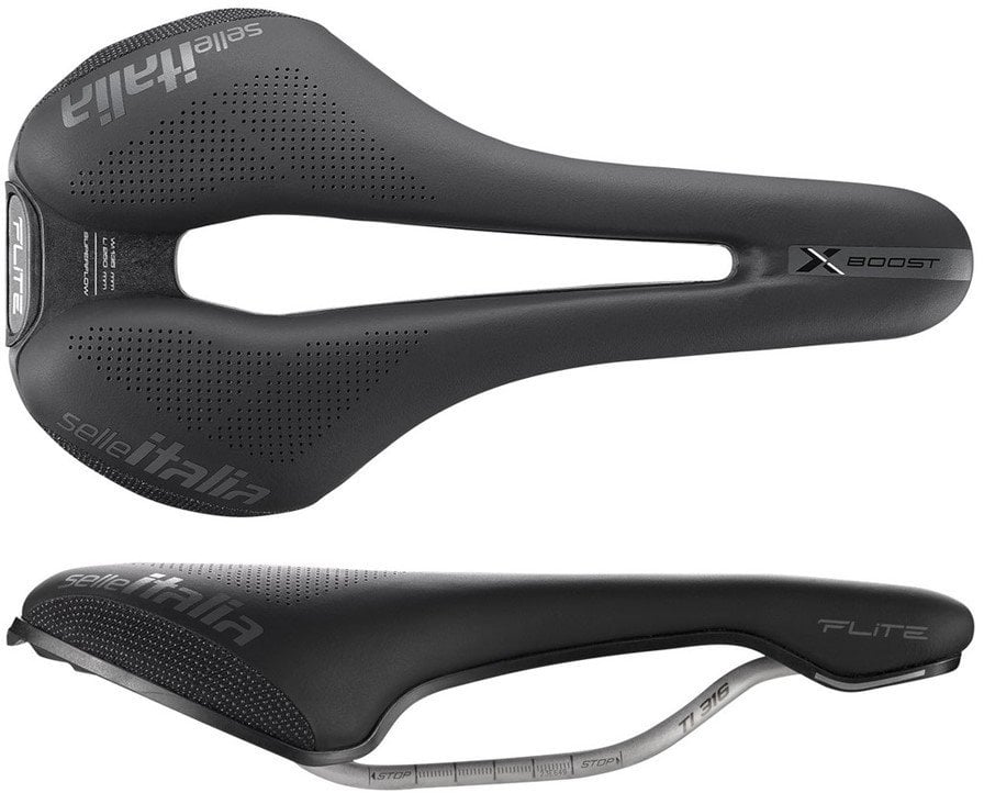 Siodło SELLE ITALIA FLITE BOOST X-CROSS TI316 SUPERFLOW S (id match S3), 204g, Czarne (NEW 2025)