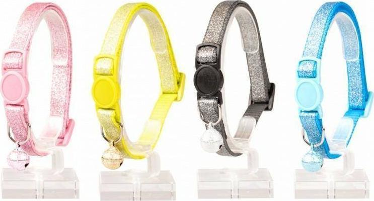 Duvo+ DUVO+ OBROŻA KOT Z BROKATEM I DZWONKIEM 20-30cm/10mm 11176