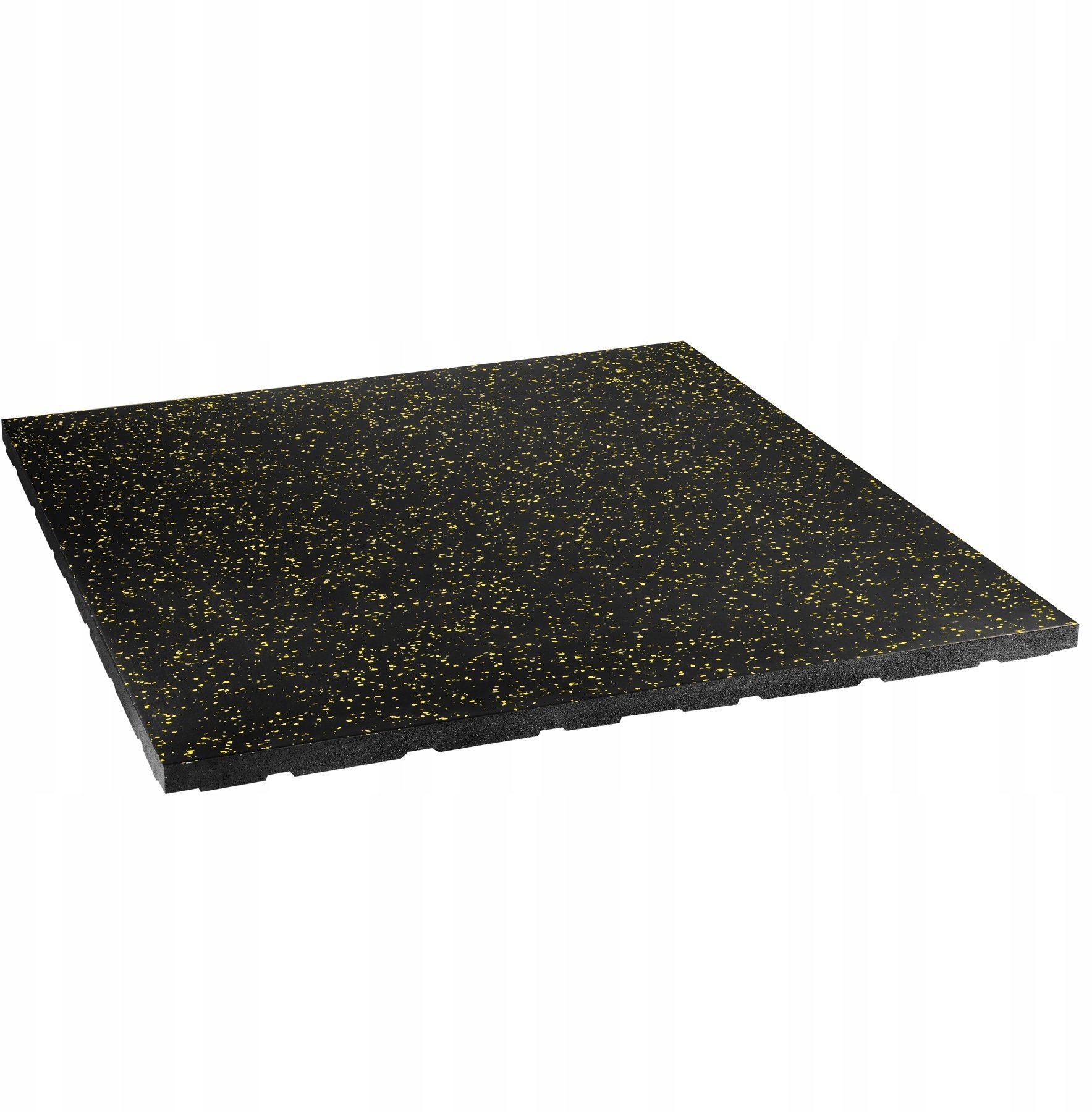 POS35 PODŁOGA GUMOWA POD SPRZĘT FITNESS Z WYPUSTKAMI BLACK/YELLOW HMS