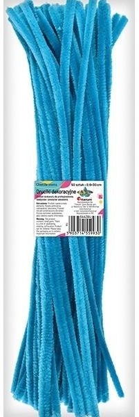 Titanum Druciki dekoracyjne 0,6x30cm turkusowe 50szt