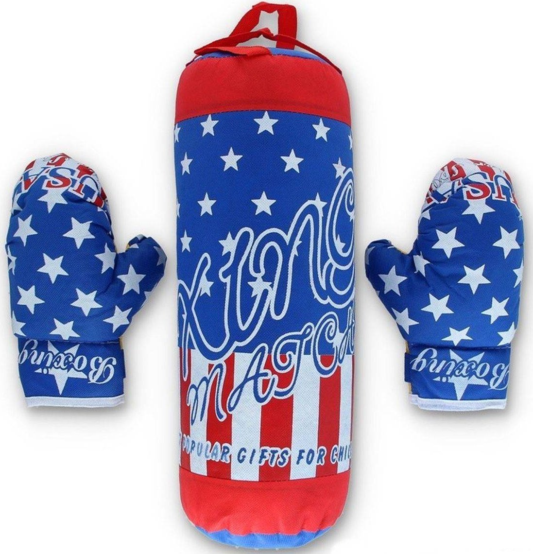 Gazelo ZESTAW BOKSERSKI DLA DZIECI WOREK RĘKAWICE GO51403