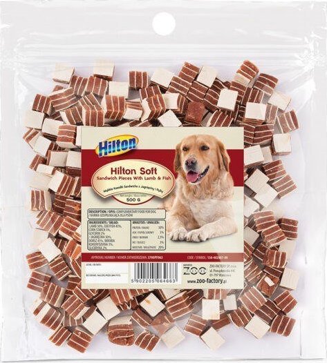 Hilton HILTON MIĘKKIE KAWAŁKI SANDWICHE Z JAGNIĘCINY I RYBY 500 g
