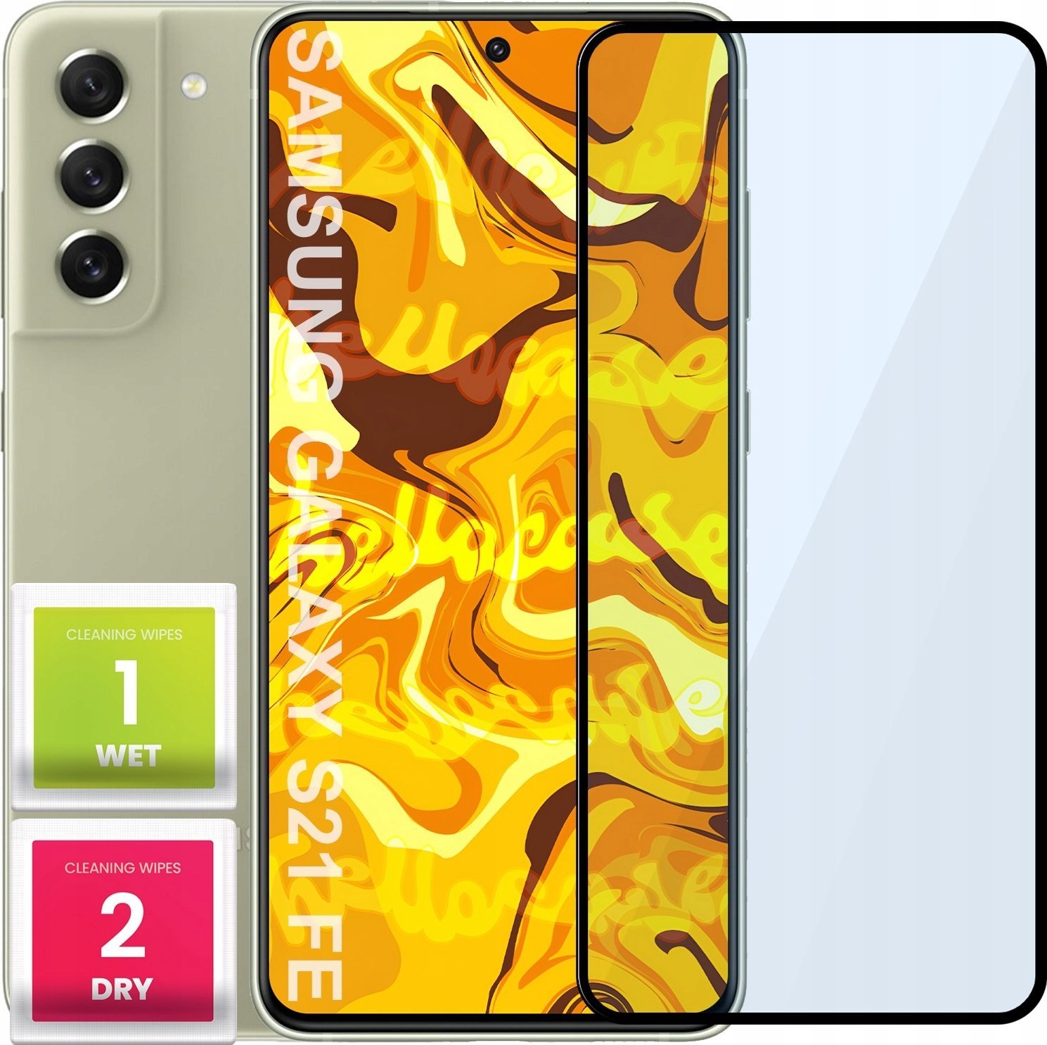 Hello Case SZKŁO HARTOWANE DO SAMSUNG GALAXY S21 FE 5G PEŁNE NA CAŁY EKRAN SZKIEŁKO 5D