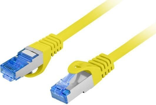 Lanberg PATCHCORD KAT.6A S/FTP LSZH CCA 0.25M ŻÓŁTY FLUKE PASSED LANBERG
