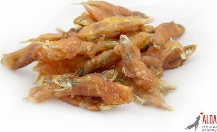 ALDA ALDA G258 RYBKA ZAWIJANA MIĘSEM Z KURCZAKA 100g