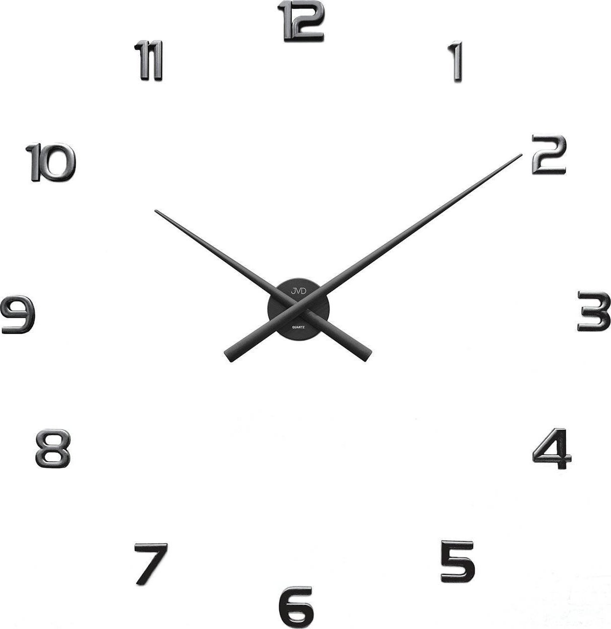 JVD Zegar ścienny JVD HT465.1 naklejany na ścianę, szybę...czarny mat