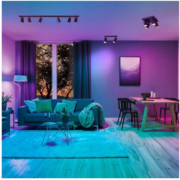 Immax Neo Lite Punto-6 Smart Reflektor Liniowy 6 Głowic, Gu10, 6W, Rgb + Cct, Wi-Fi, Beacon, Tuya