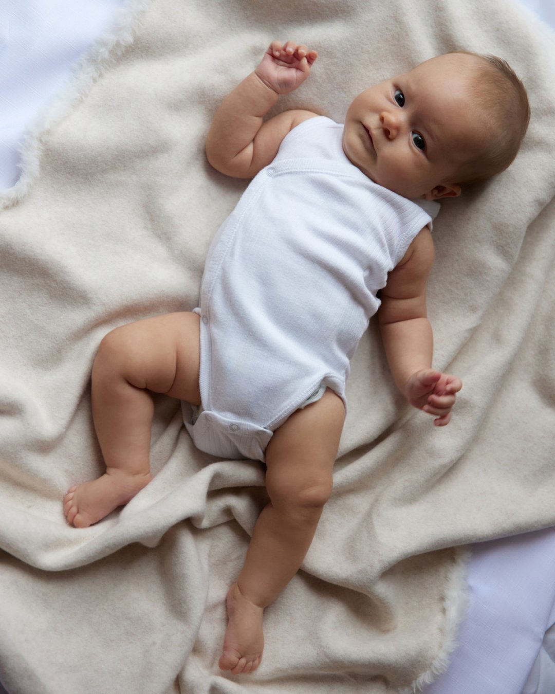 PIAPIMO-KOCYK Z BAWEŁNY ORGANICZNEJ 70x100 BEŻOWY