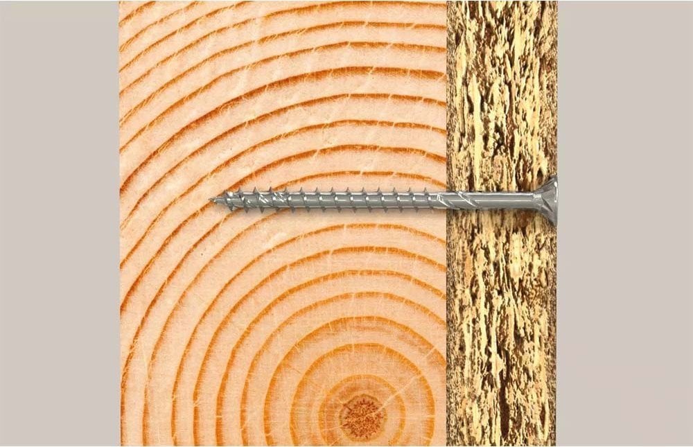 Fischer fischer chipboard screw PowerFast II 5.0x100 countersunk head PZ (200 pieces, partial thread, galvanized)