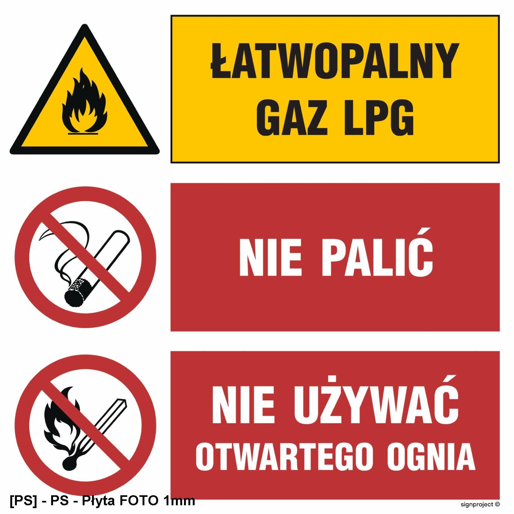 TD Systems GO002 - Łatwopalny gaz LPG 450x450