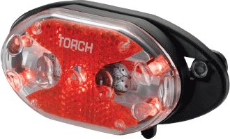 TORCH Lampka tylna TAIL BRIGHT 5X CARRIER FIT czarna (TOR-54020)