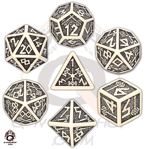 Q-Workshop Komplet krasnoludzki - Beżowo-czarny