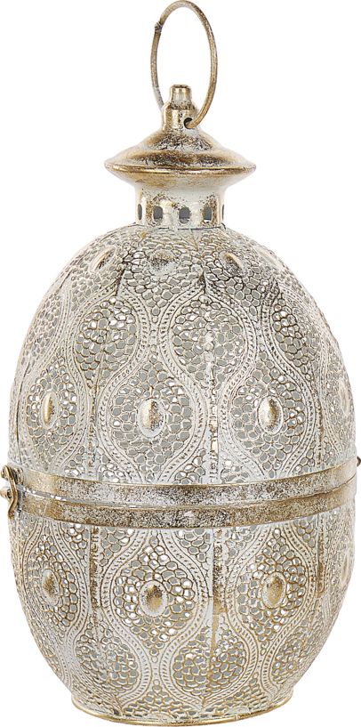 Beliani Lampion metalowy złoty AMORGOS