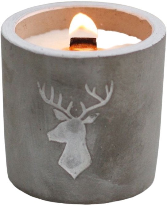 Świeczka w betonie - Whiskey