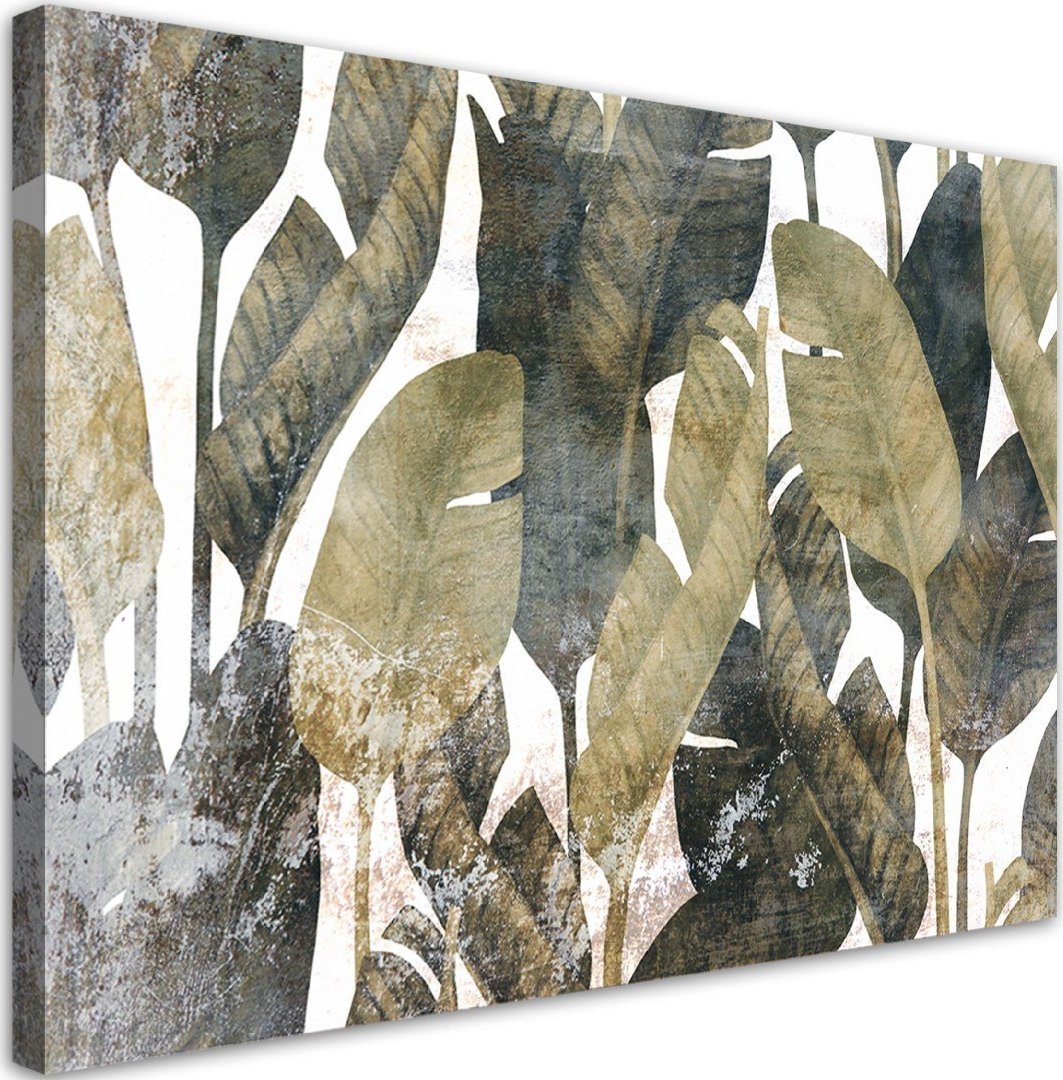 Feeby Obraz na płótnie, Liście bananowca - 120x80