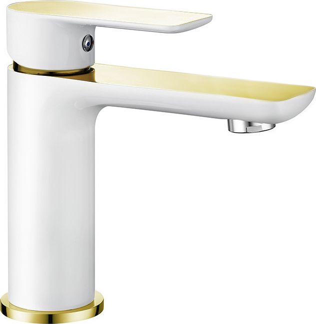 Bateria umywalkowa Mexen Alfa stojąca biały