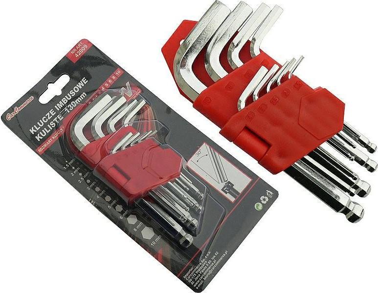 Carcommerce KLUCZE IMBUSOWE KULISTE-130mm.-9szt.1,5-10