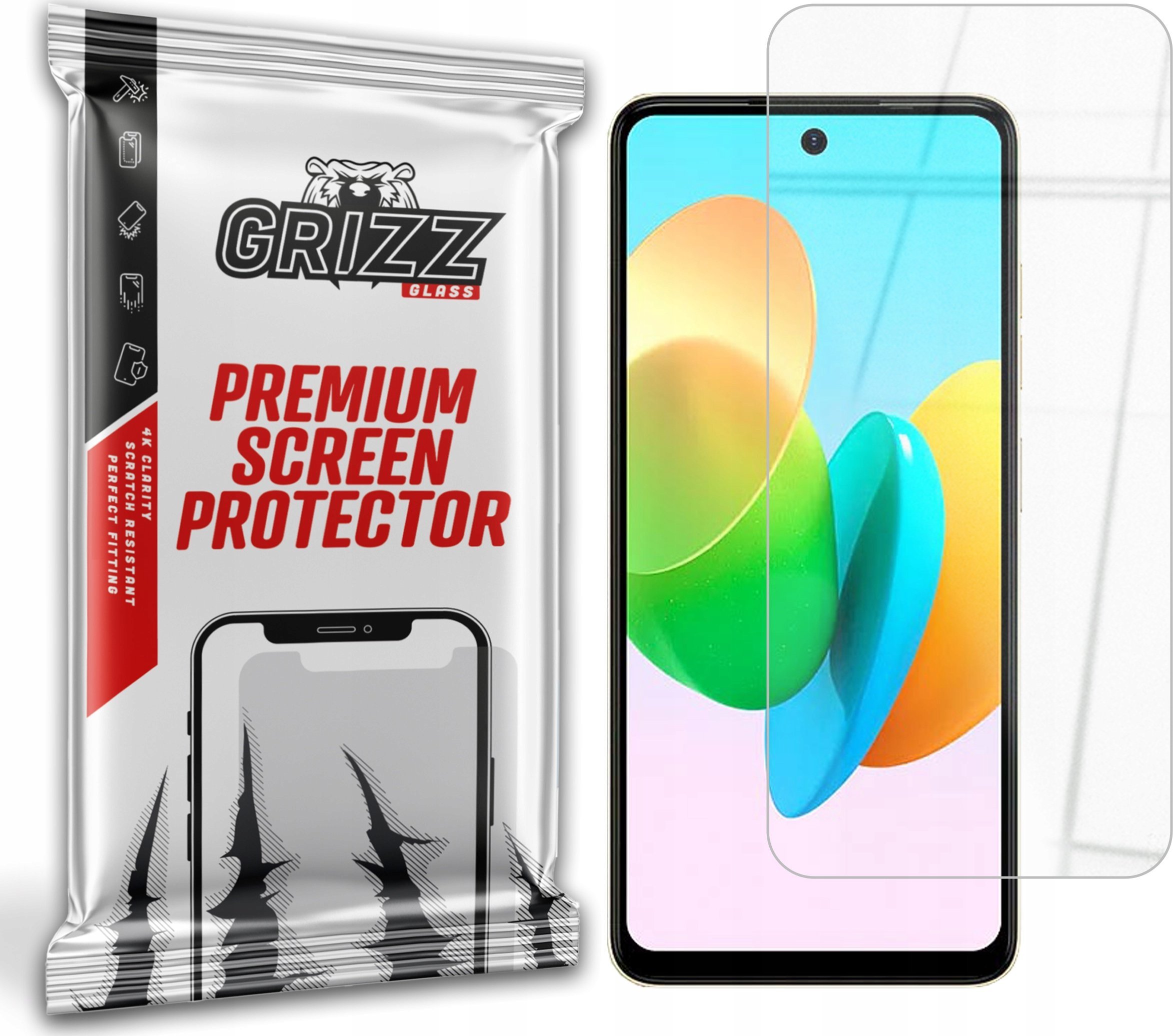 GrizzGlass Szkło hybrydowe GrizzGlass HybridGlass do Tecno Spark 20P