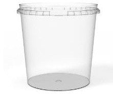 Plastbæger Handy-Safe 1170 ml Ø132xH128 mm PP Klar,200 stk/ps - (200 stk.)