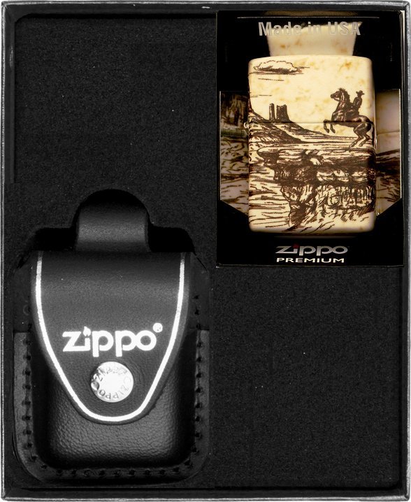 Zestaw ZIPPO Zapalniczka WILD WEST SCENE DESIGN Prezentowy No3
