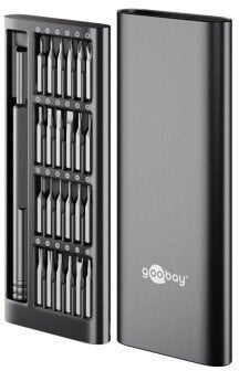 Zestaw śrubokrętów z 24-częściowym zestawem precyzyjnych końcówek