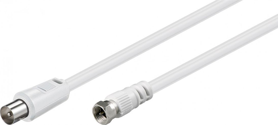 Kabel Goobay Antenowy - Antenowy (F) 2.5m biały (JAB-854889)