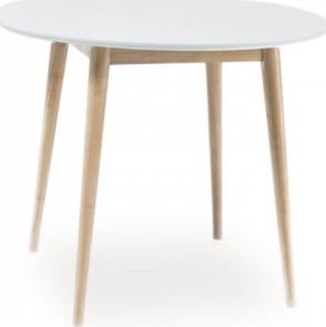 Signal STÓŁ LARSON BIAŁY/DĄB BIELONY 90X90