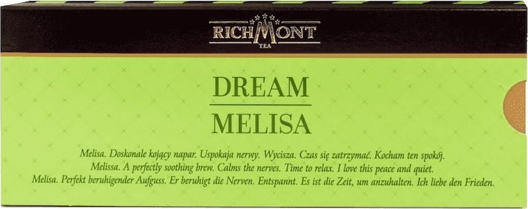 Richmont Herbata Richmont Dream Melissa 12x6g - mieszanka owocowo-ziołowa
