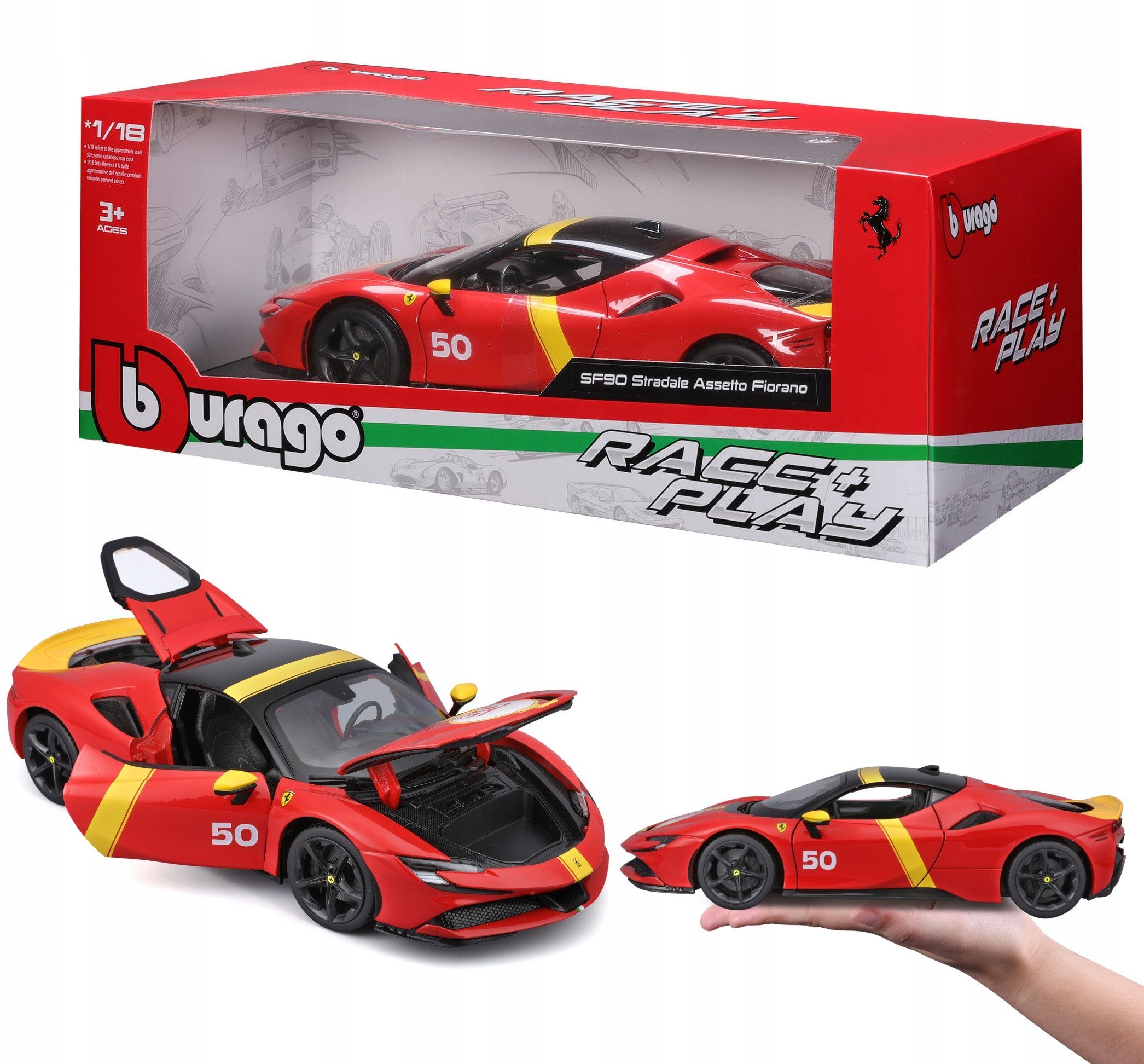 BBU 1:18 Ferrari SF90StradaleAsset red 16021 60211