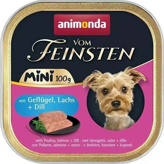 Animonda vom Feinsten Karma Dla Psa Mini Drób Łosoś 100g