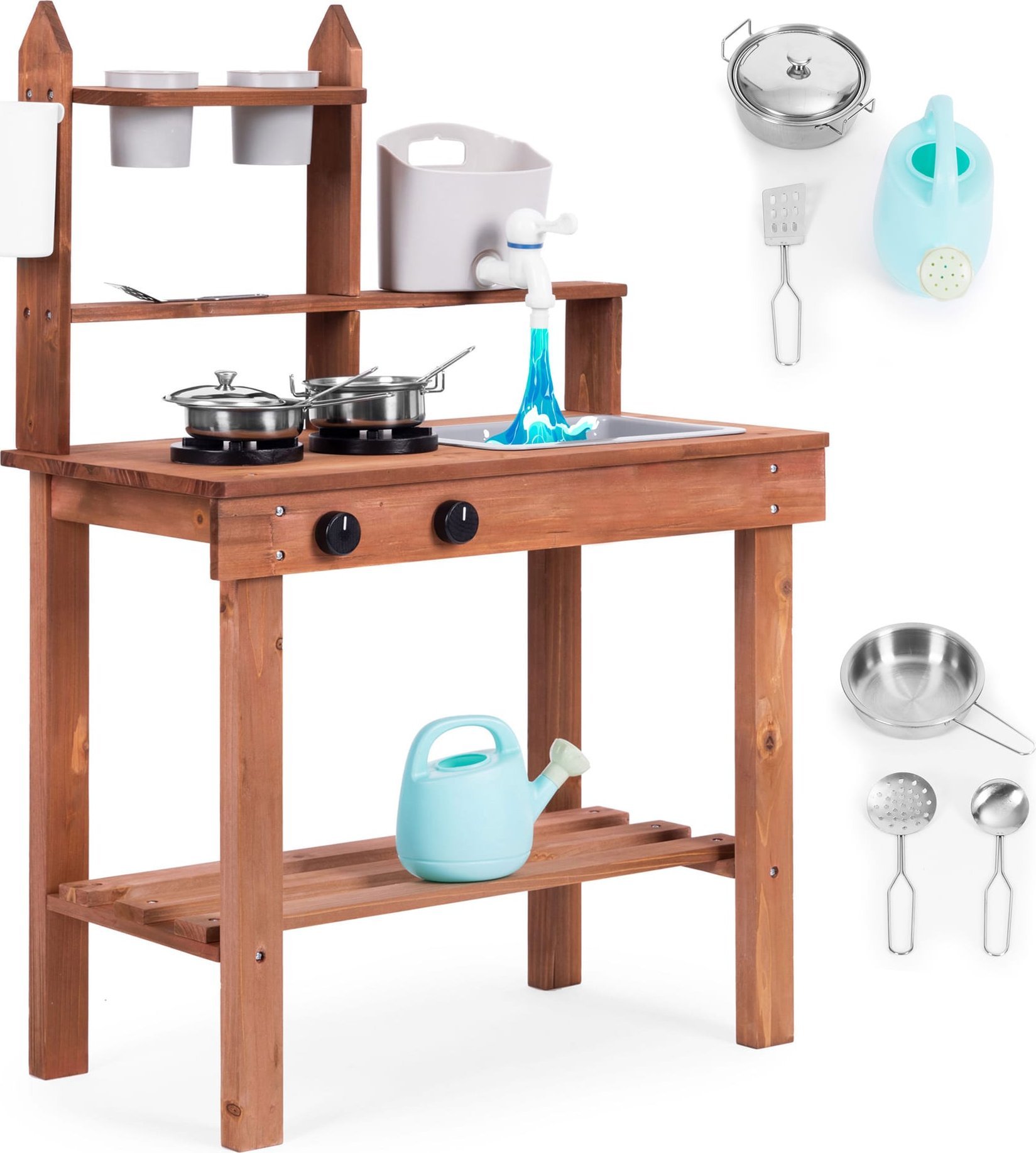 Ecotoys Kuchnia błotna dla dzieci outdoor z drewna jodłowego ECOTOYS