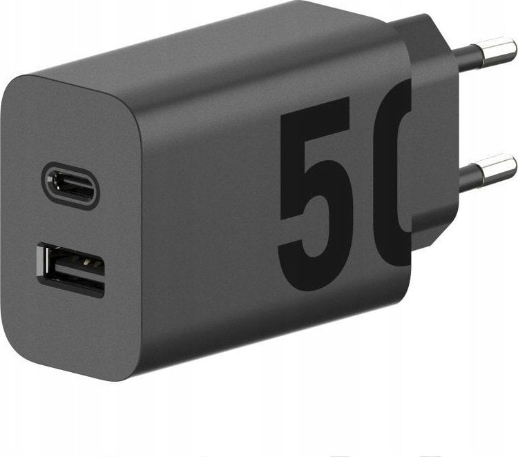 Ładowarka Motorola Motorola Charger TurboPower 50W Duo USB-C + USB-A w/ USB-C cable, Black