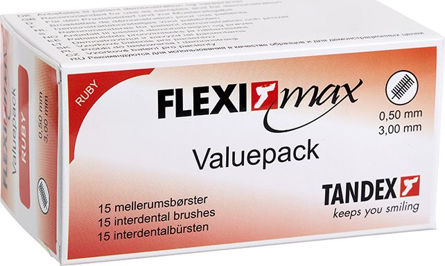 Tandex Tandex Flexi Max Ruby opakowanie 15 szt. (czerwona)