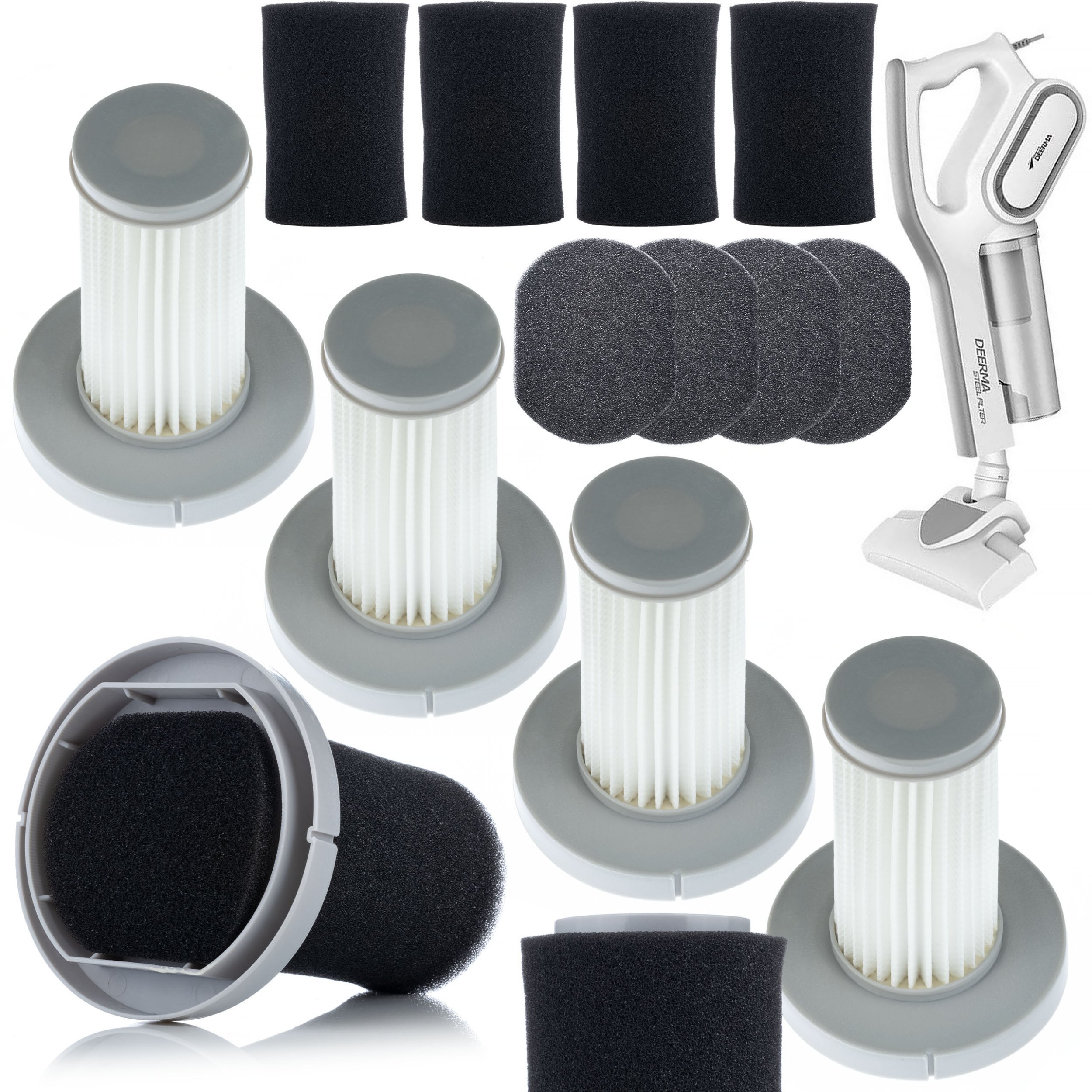 Rosfix 4x FILTR GŁÓWNY 4x PIANKOWY DO DEERMA XIAOMI DX700 DX700S