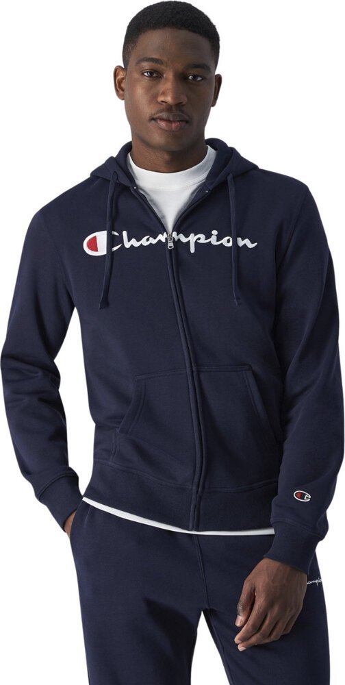 Champion Bluza męska Champion Full Zip Hoodie granatowa 220255 BS501 S