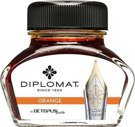 Diplomat atrament Diplo Octopus szklanka 30 ml pomarańczowy